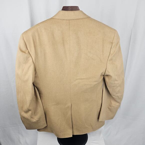 Jos. A. Bank Camel Hair Blazer 38R Tan Sport Coat Made in Egypt Classic Fit - Picture 4 of 4